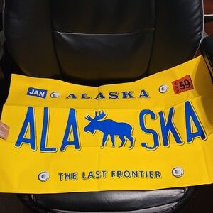 Kitchen Towels (2) Alaska License Plate